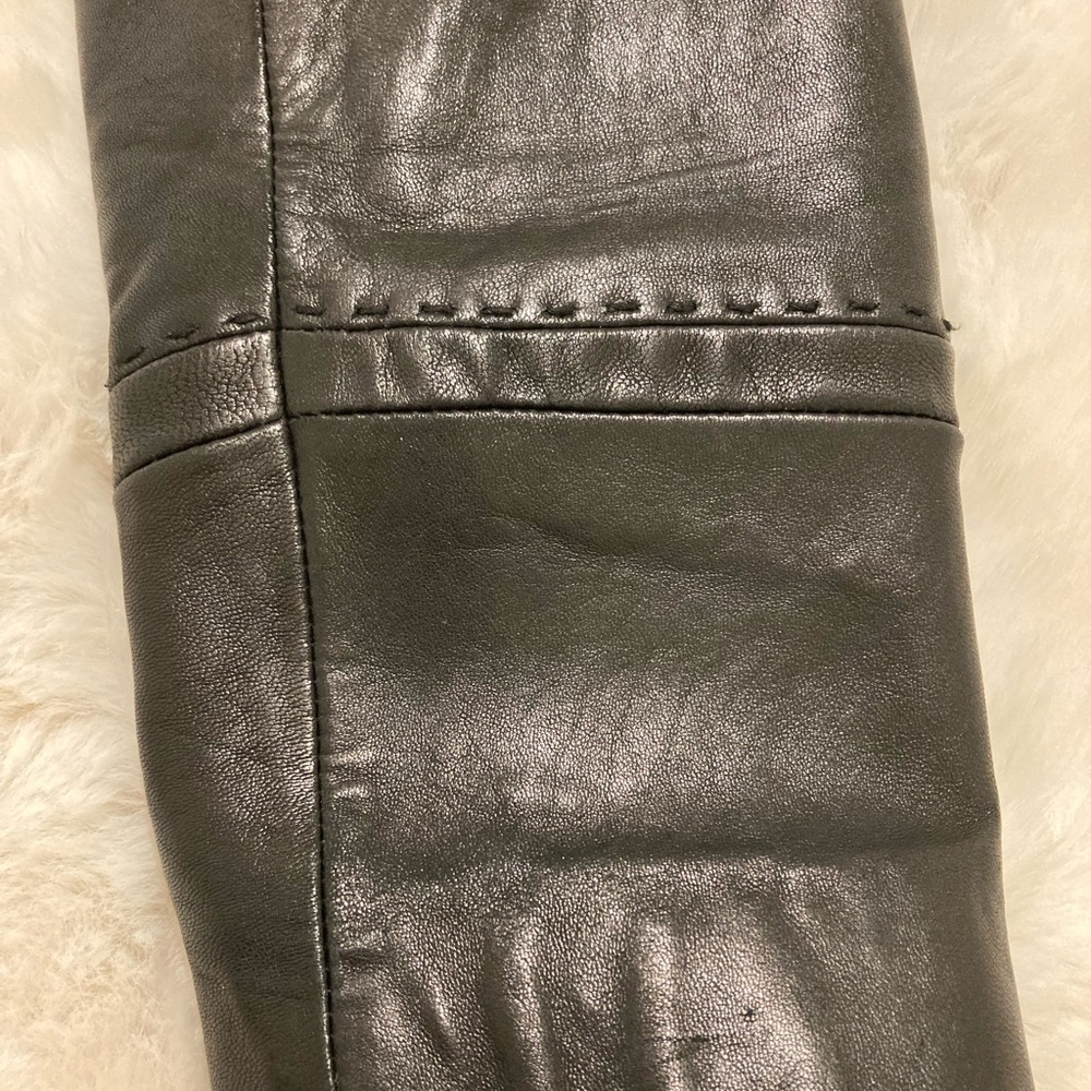 Ladies Jones New York genuine black leather jacket size M - Picture 10 of 11